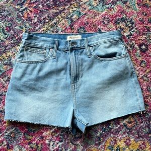 Madewell momjean denim short size 29